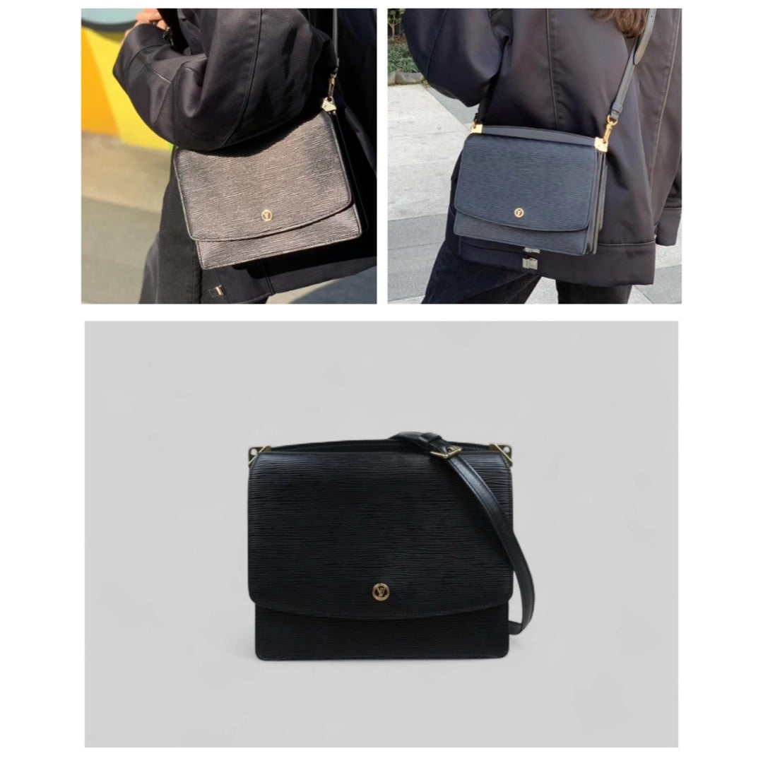 Very Good ( Rank A)｜ LV Epi Grenelle Shoulder bag Black｜25042118