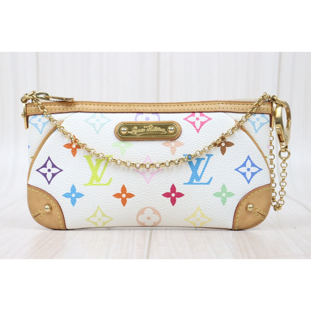 Good ( Rank AB)｜ LV Takashi Murakam Multi Monogram Pochette Mira MM Accessory Pouch｜S25021403