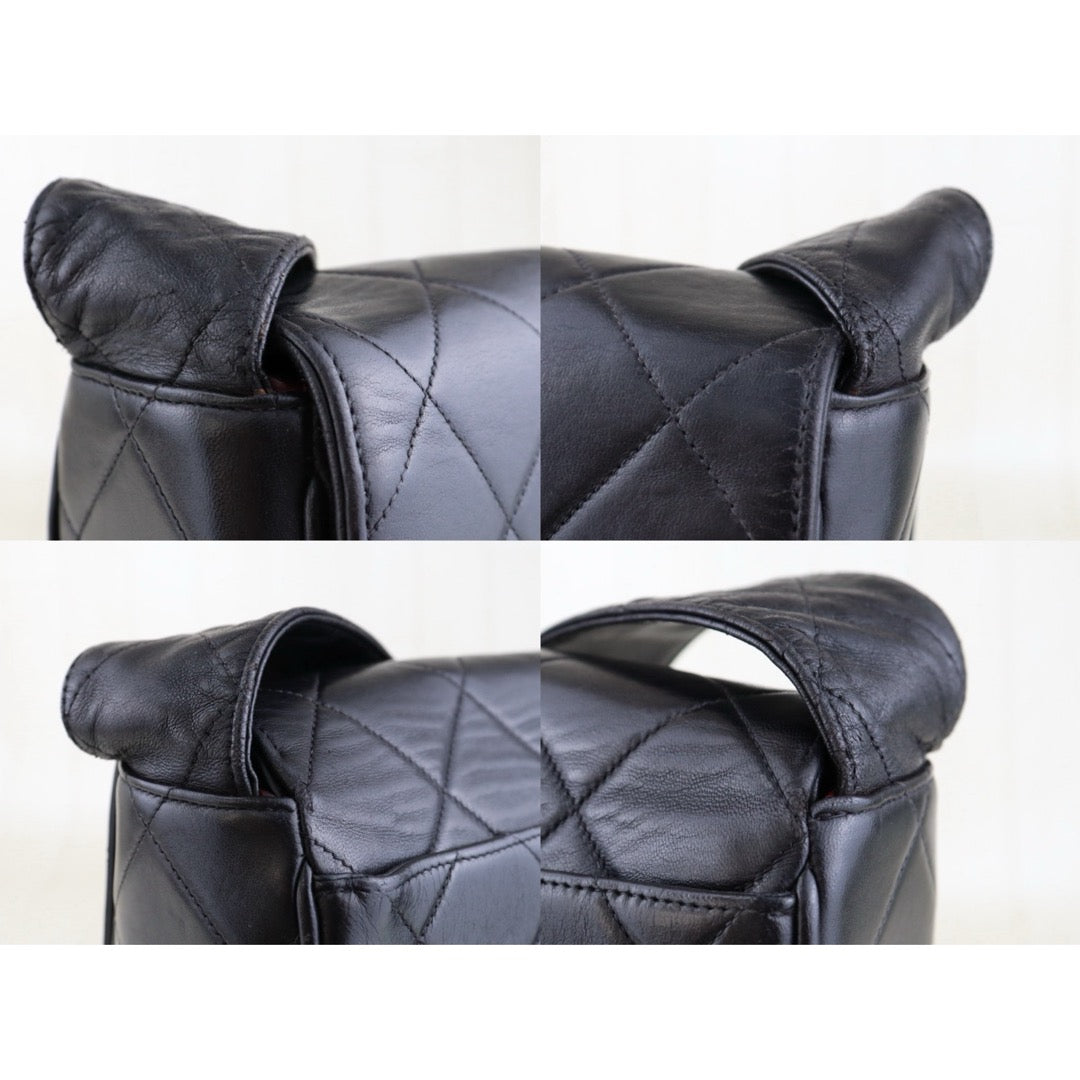 Good ( Rank AB) ｜ CHANEL Lambskin Shoulder Bag Black Made In 1994～1996 Year ｜H25021210