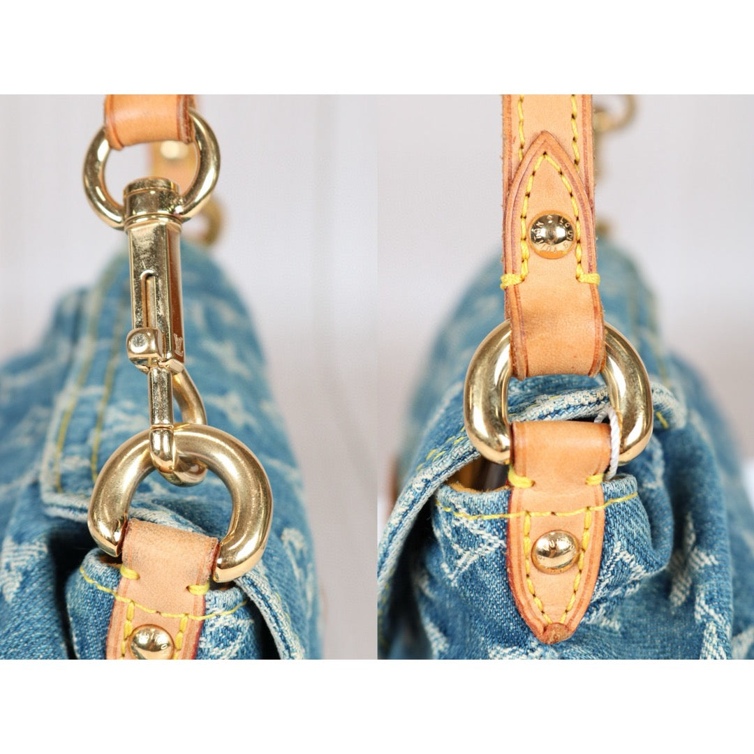 Rank AB ｜  LV Monogram Denim  Shoulder Bag  ｜S24080504