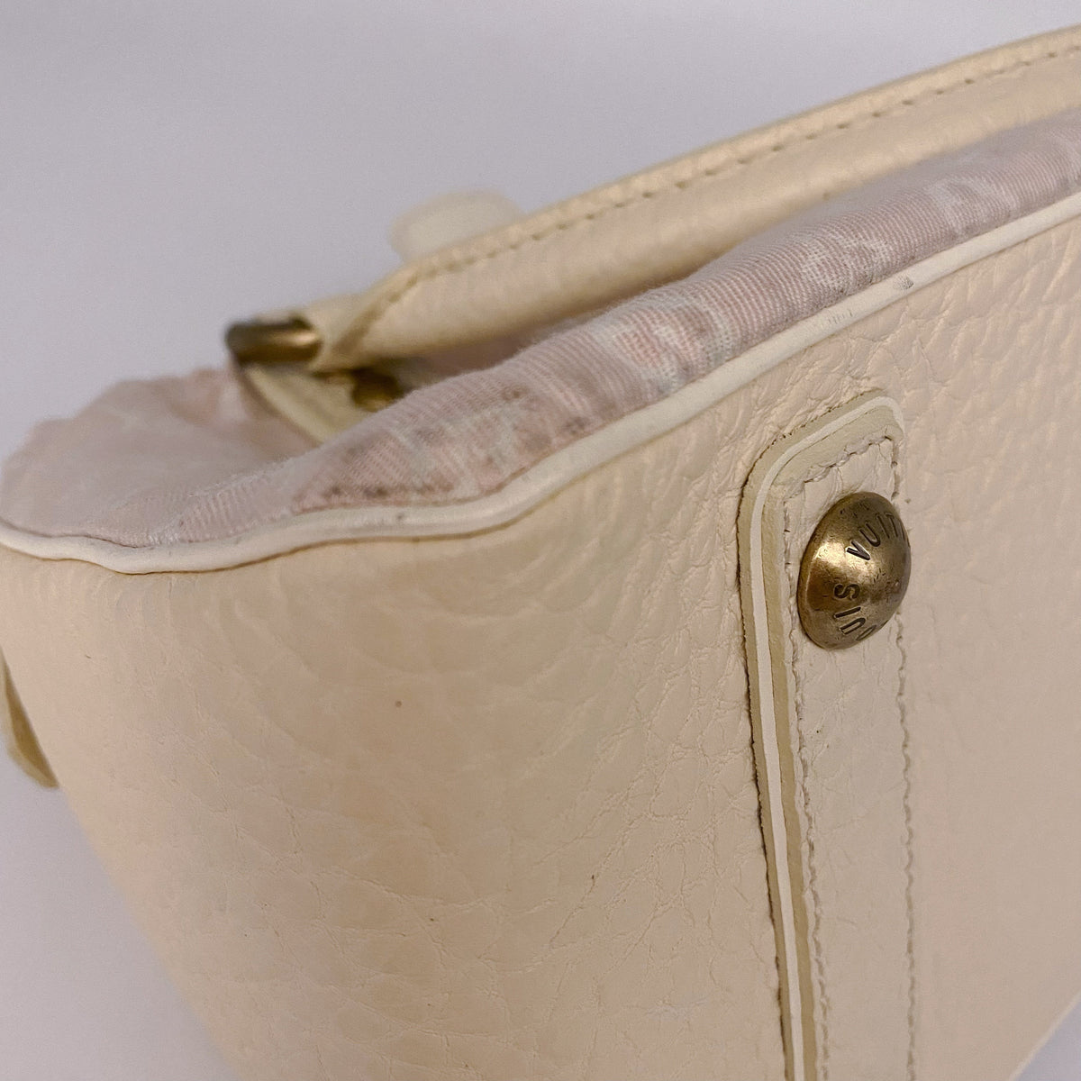 Louis Vuitton Pink Mini Lin Trapeze Handbag