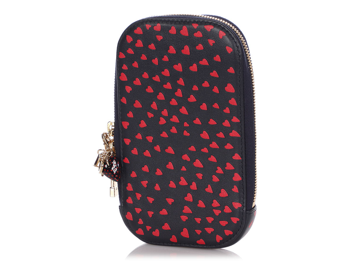 Dior Navy and Red I Love Paris Tech Holder