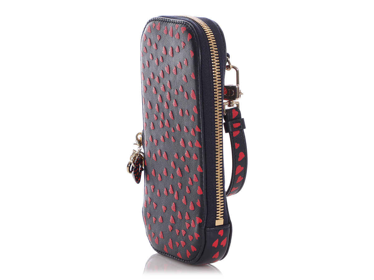 Dior Navy and Red I Love Paris Tech Holder
