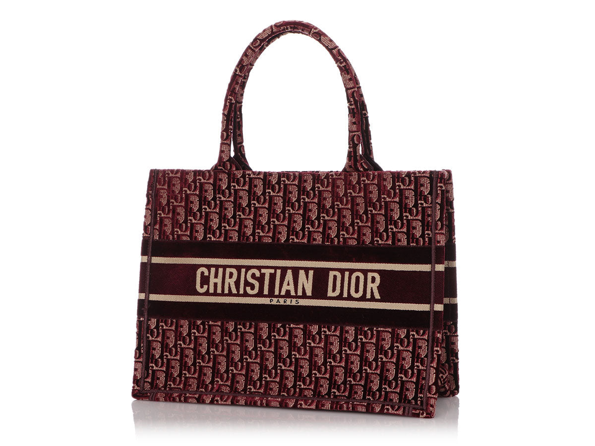 Dior Burgundy Oblique Book Tote