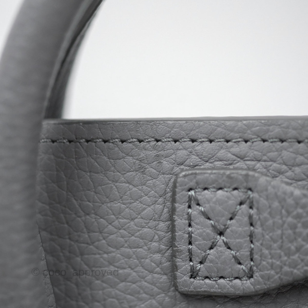 Celine Nano Luggage Bag Grey Drummed Calfskin