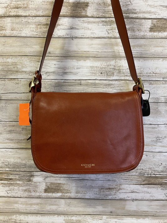Crossbody Designer By Coach In Brown, Size:Medium