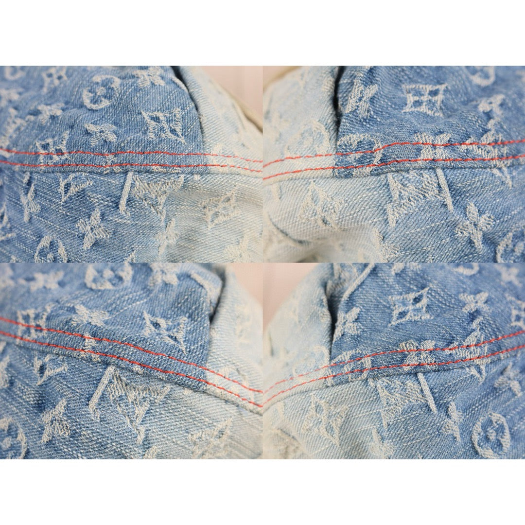Good ( Rank AB) ｜  LV Monogram Denim  Sunshine Blue Ombre Shoulder Bag  ｜B25012209