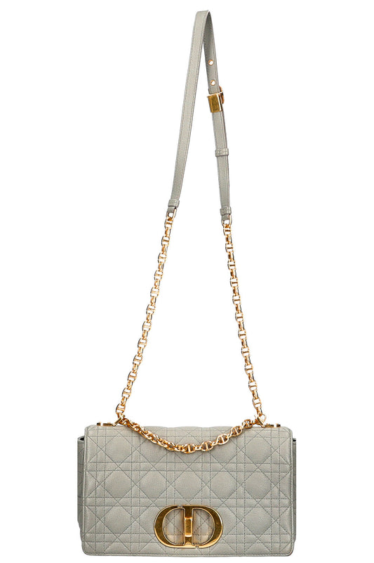 CHRISTIAN DIOR Medium Caro Bag Grey