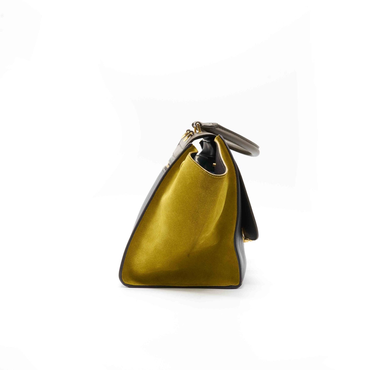 Celine Tri Color Leather Medium Trapeze Tote