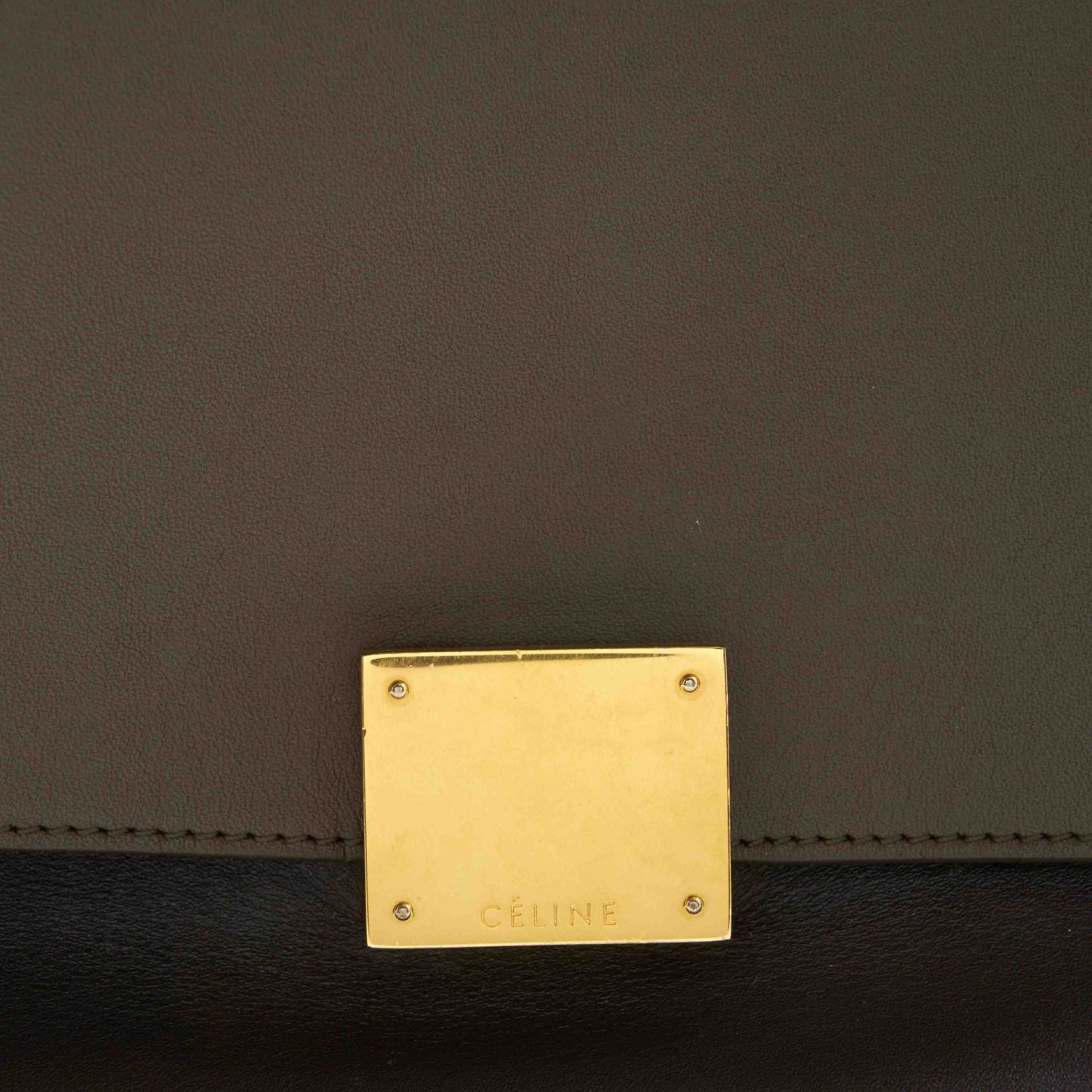 Celine Tri Color Leather Medium Trapeze Tote