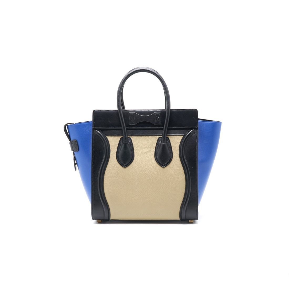 Celine Tri Color Leather Micro Luggage Tote