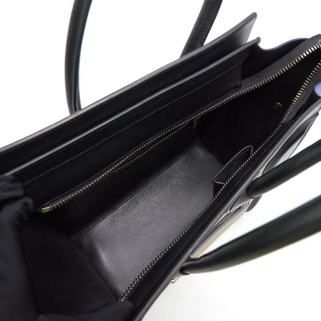 Celine Tri Color Leather Micro Luggage Tote