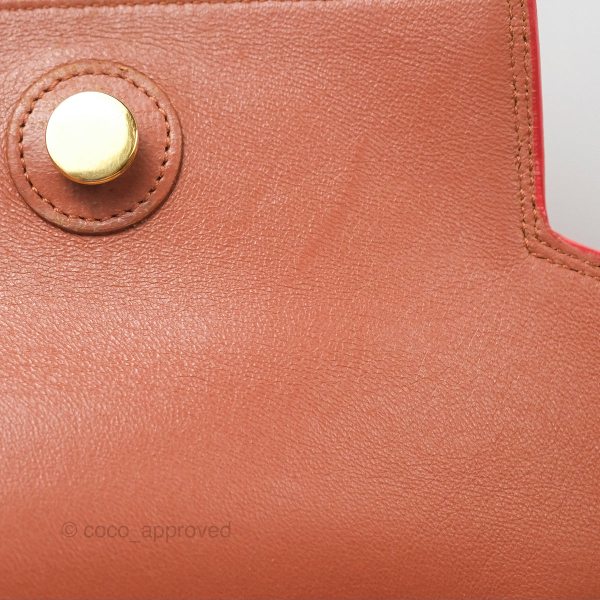 Celine Micro Belt Bag Terracotta Smooth Leather Gold Hardware