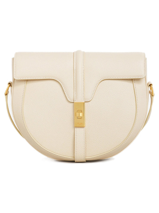 Besace 16 in Grained Calfskin Cream