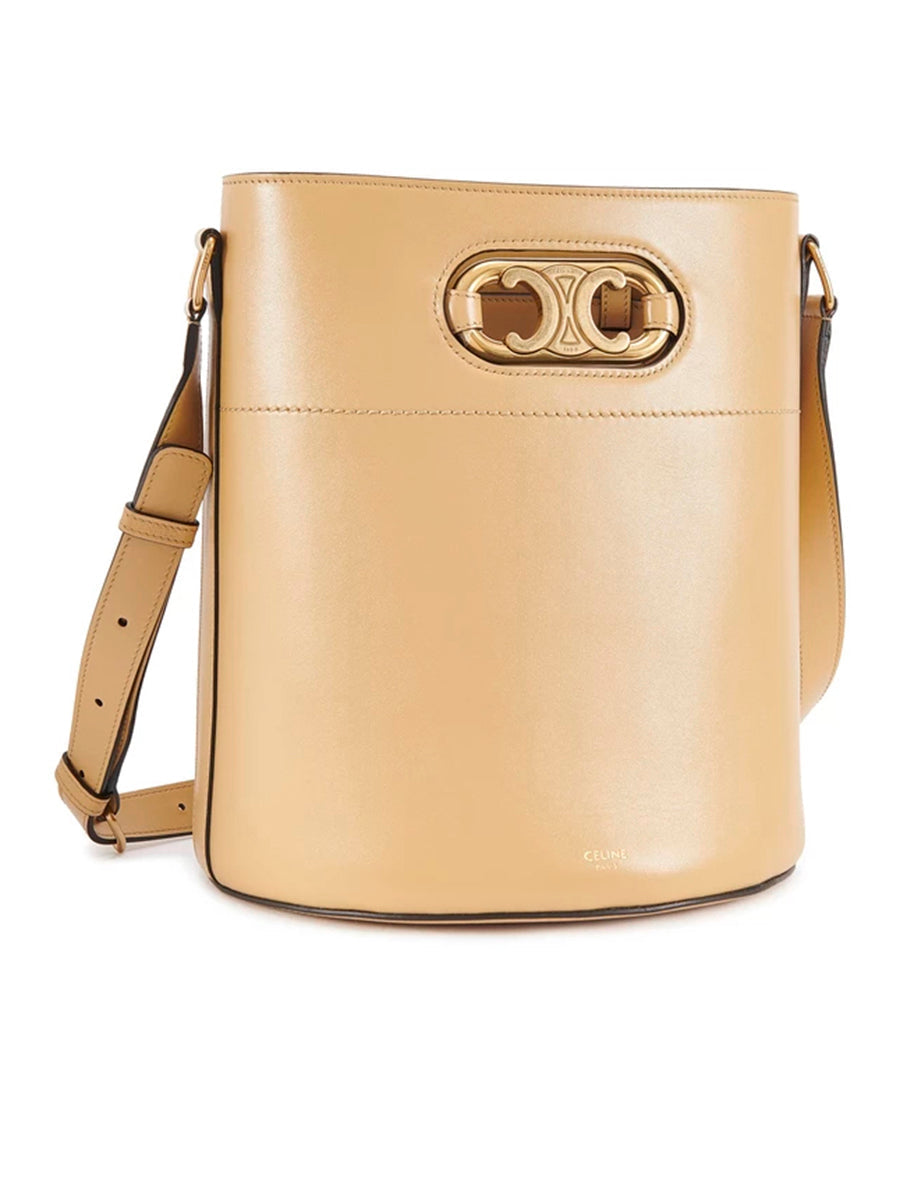 Bucket Maillon Triomphe in Satinated Calfskin