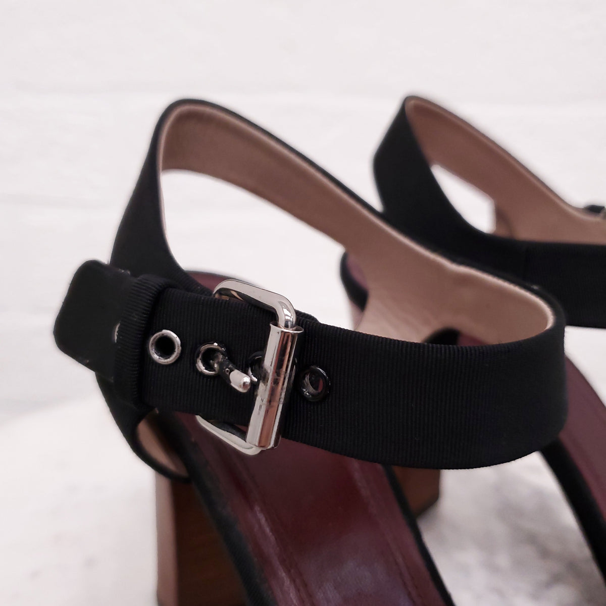 CELINE LINEN HEELS - SIZE 37