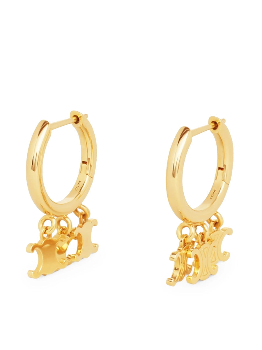 Triomphe Trio Hoops in Brass with Gold Finish
