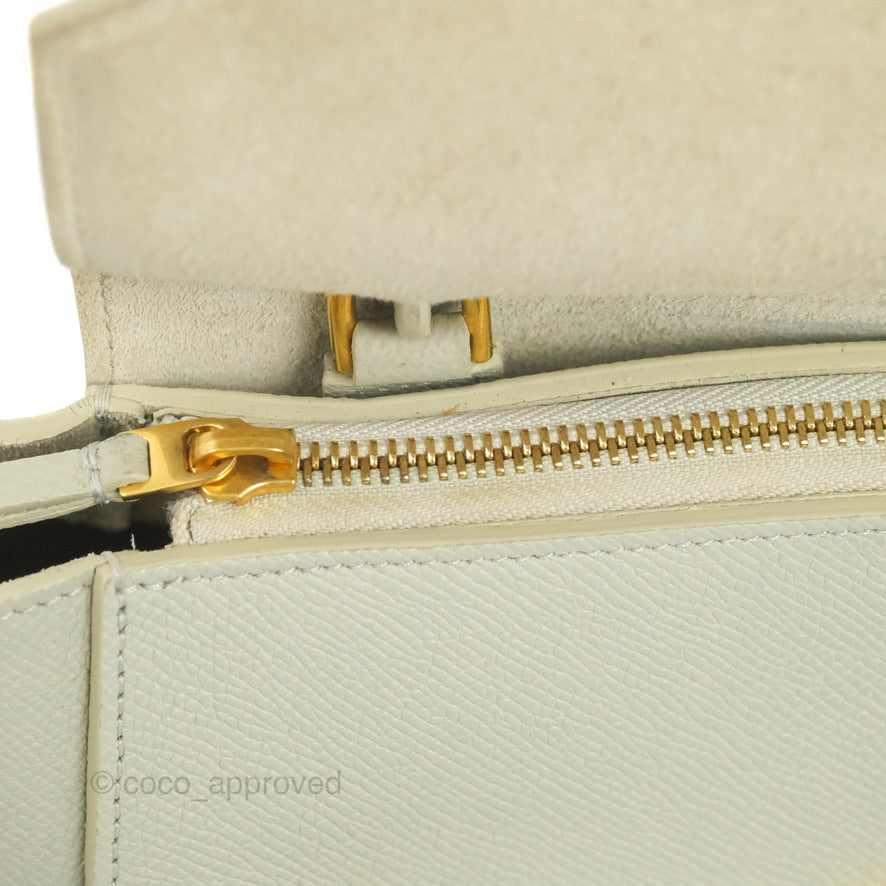 Celine Micro Belt Bag Light Khaki Grained Calfskin Silver Hardware