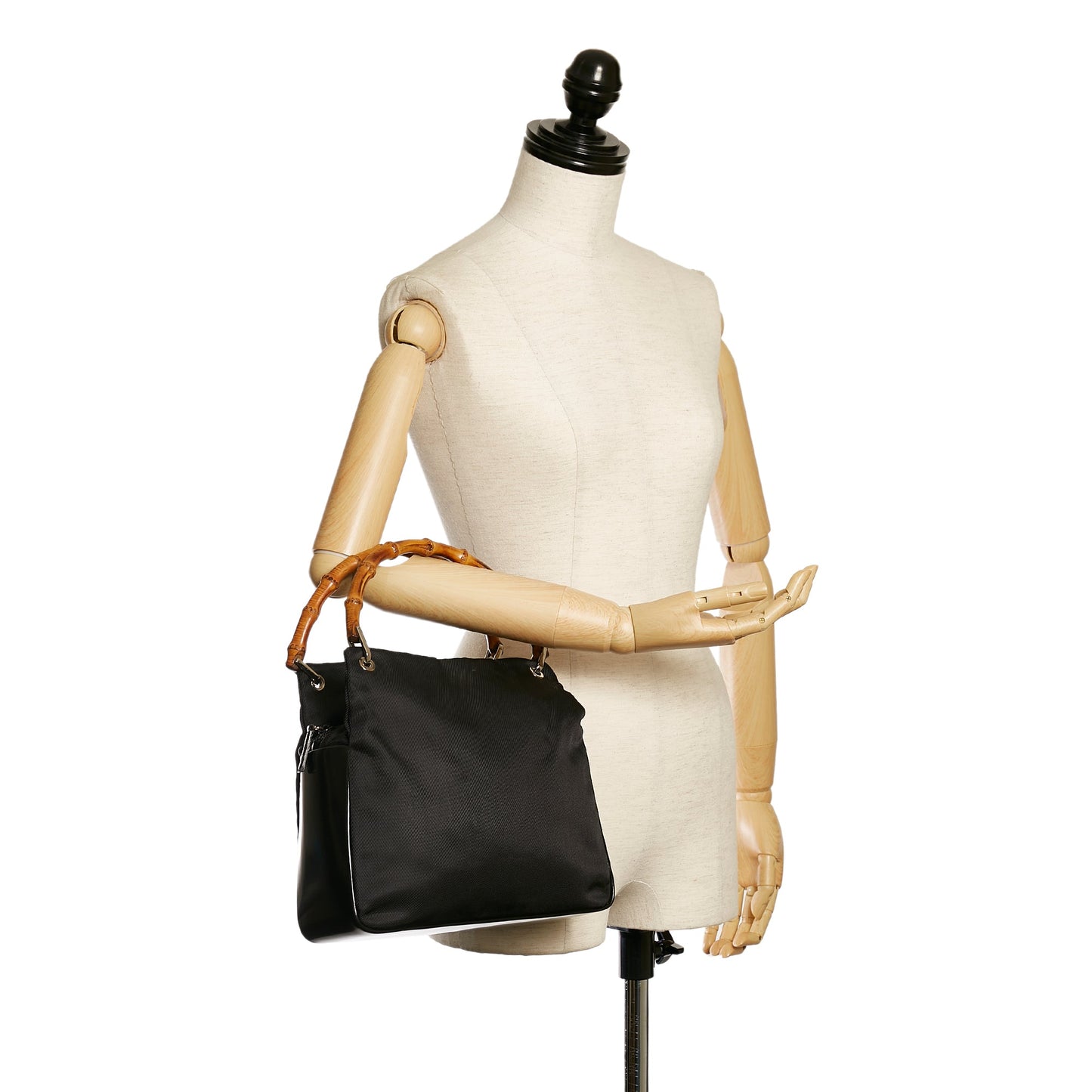 Gucci Bamboo Nylon Handbag