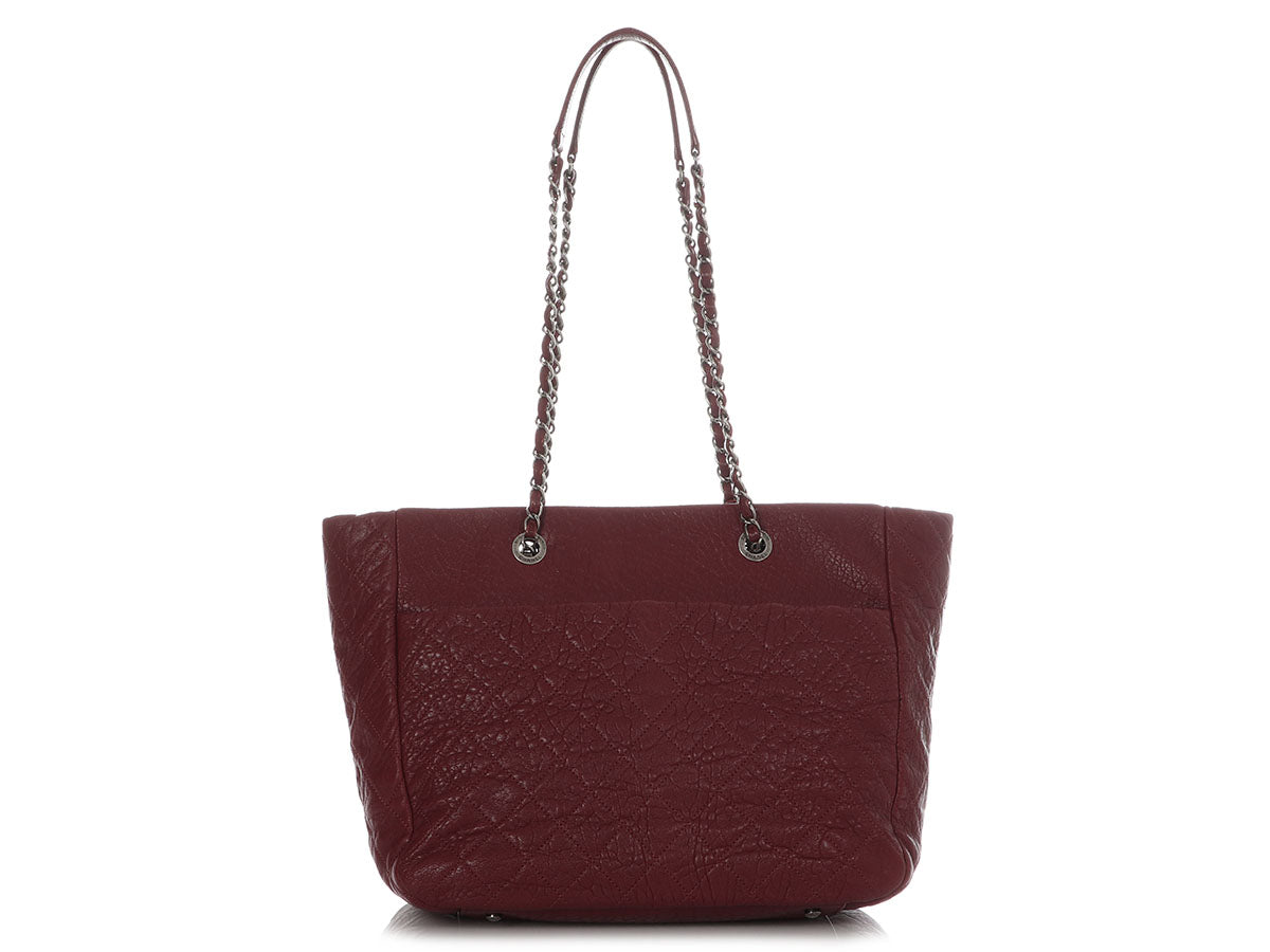 Chanel Vintage Duo Burgundy Tote