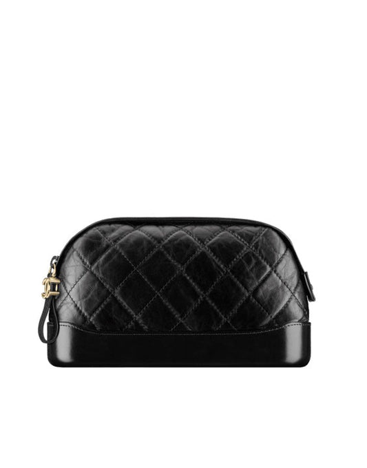 CHANEL GABRIELLE QUILTED AGED CALFSKIN COSMETIC CASE