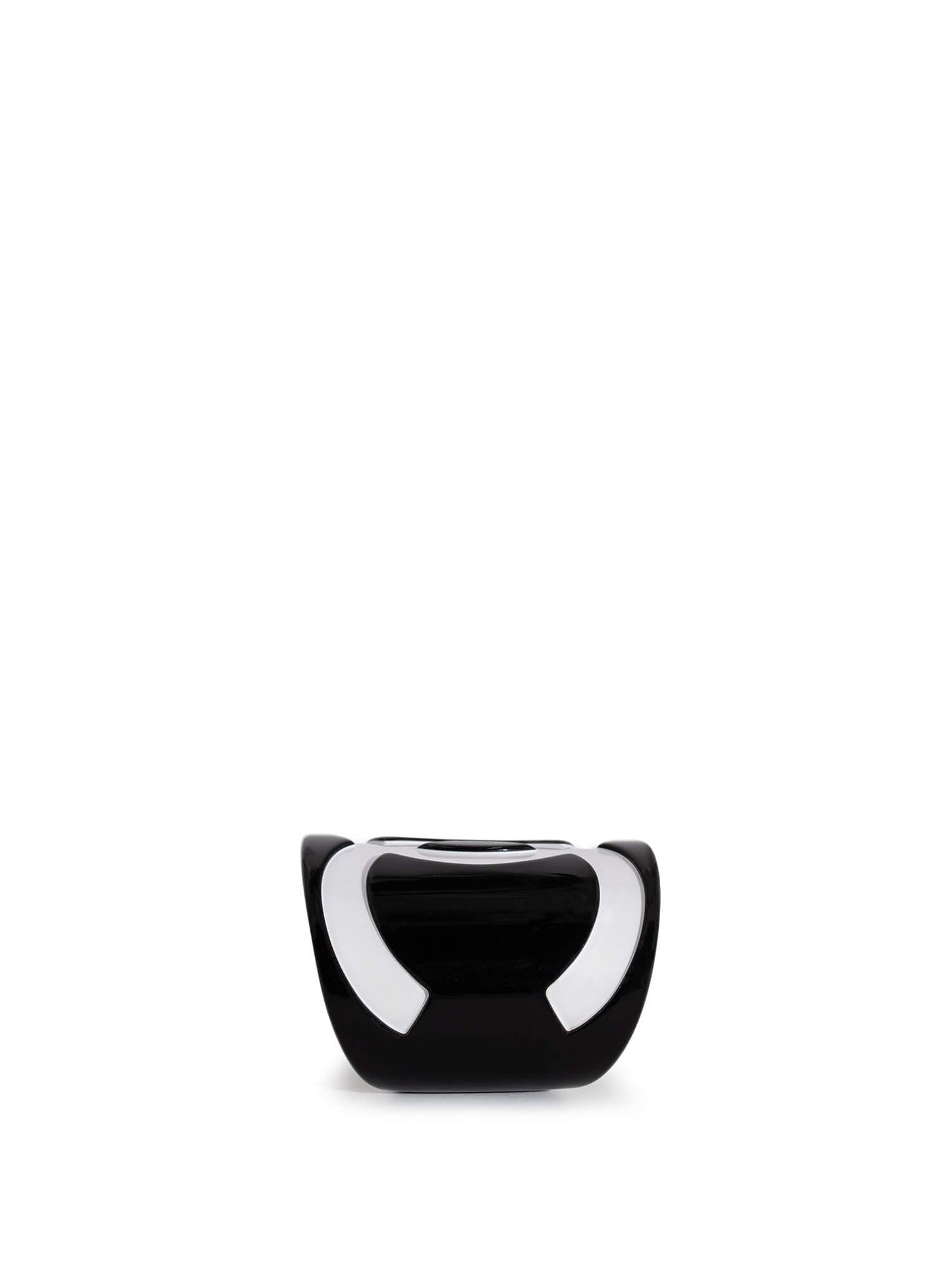 Chanel CC Logo Cuff Bracelet Black White