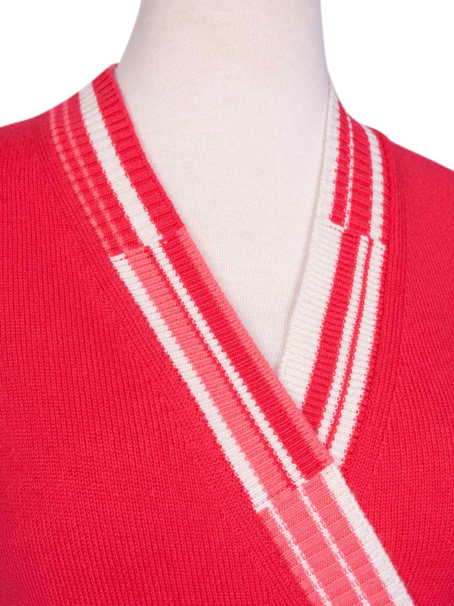 Chanel Cashmere CC Logo Wrap Sweater Pink