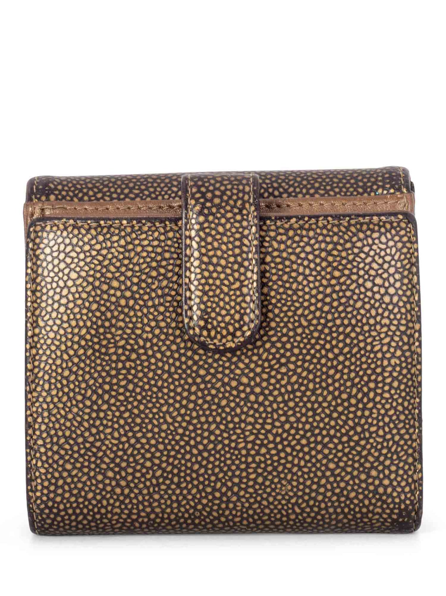 Chanel Caviar Leather CC Logo Timeless Bifold Wallet Brown