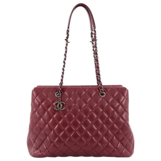 CHANEL CAVIAR QUILTED LEATHER CITY SHOPPER TOTE BAG-HS