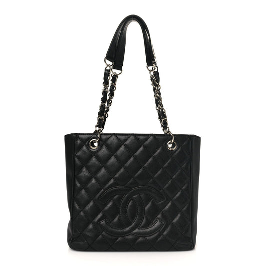 CHANEL CAVIAR QUILTED PETIT SHOPPING TOTE PST