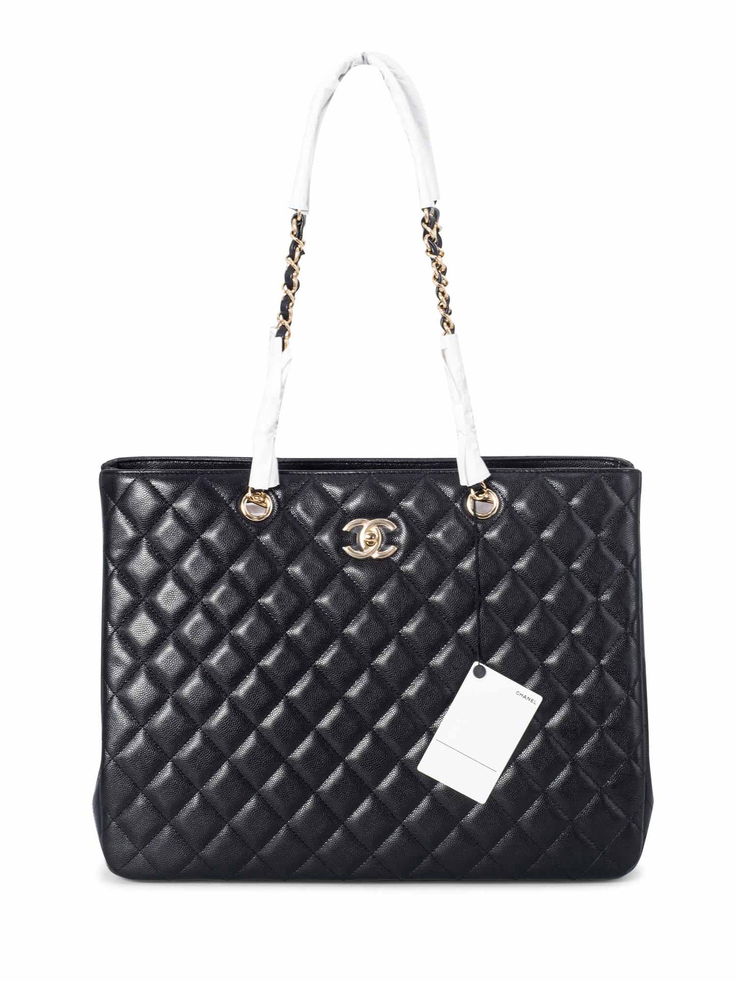Chanel Caviar Quilted Large Shopping Tote Black