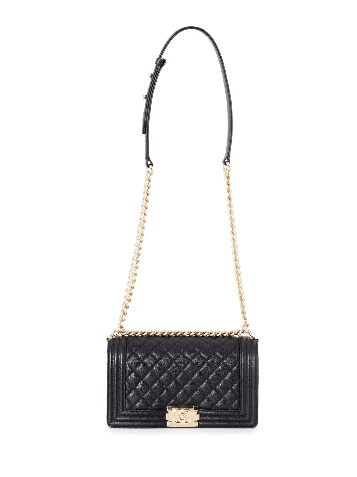 Chanel Caviar Quilted Medium Boy Flap Bag Black