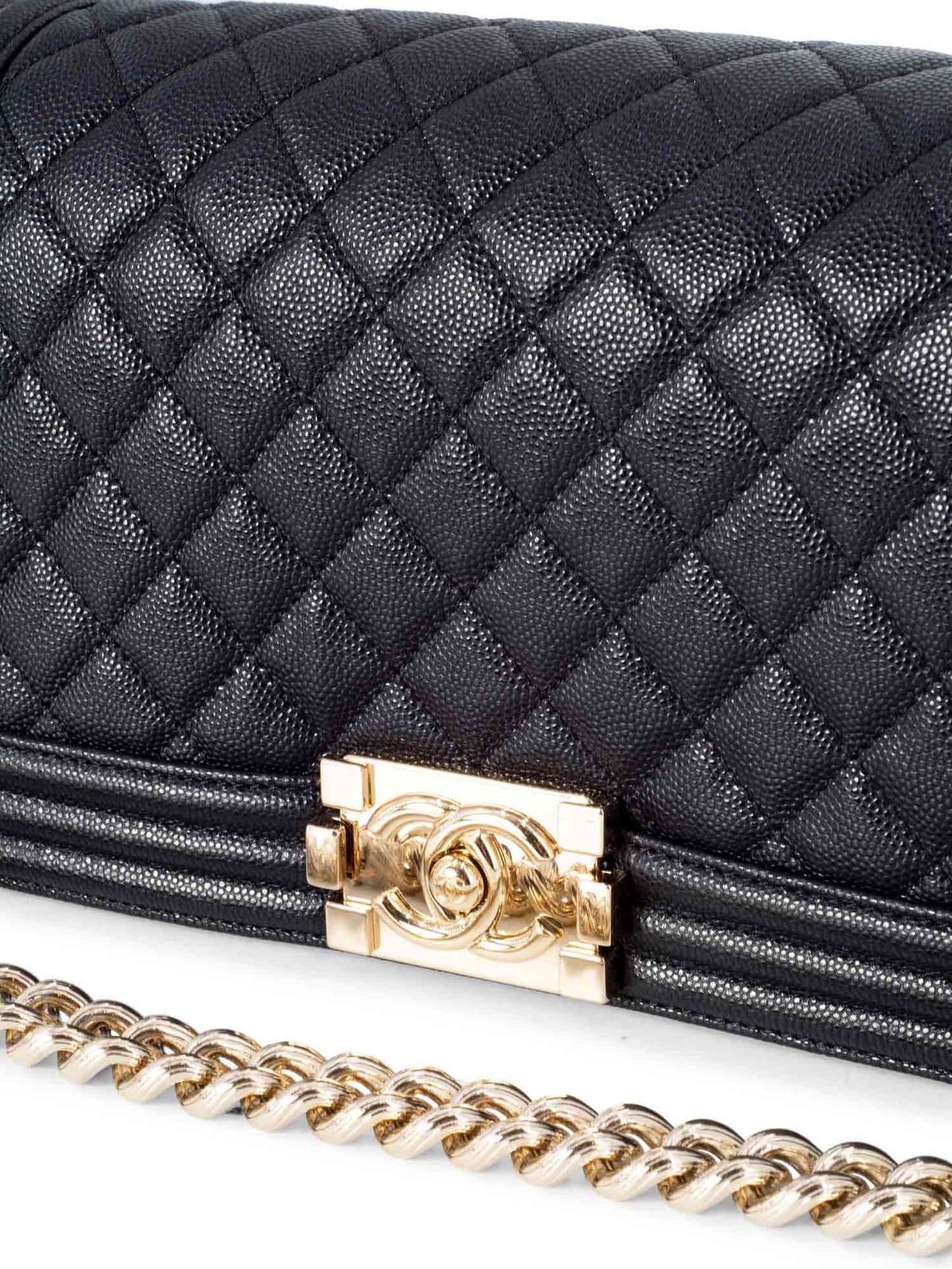 Chanel Caviar Quilted Medium Boy Flap Bag Black