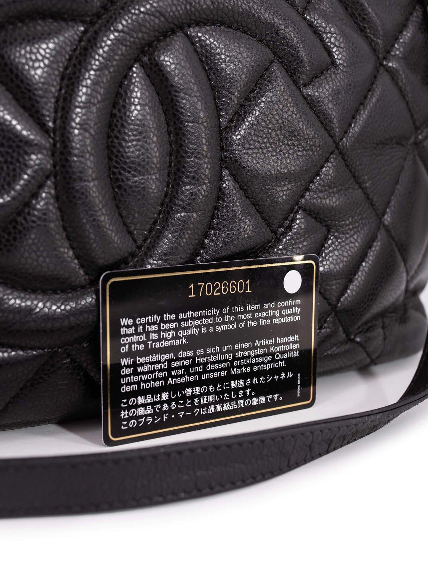 Chanel Caviar Quilted Timeless Soft Shopper Bag Black