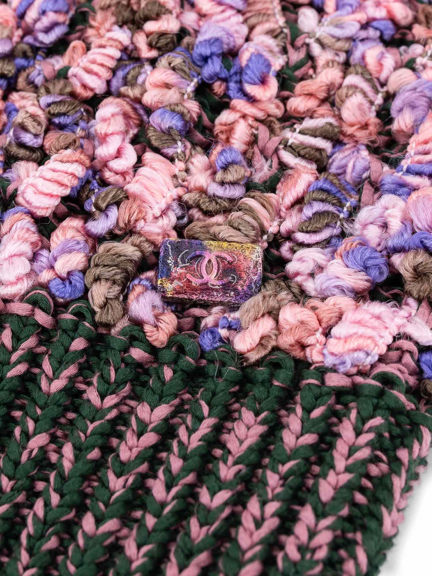Chanel Cotton Silk Knitted Tweed Vest Multicolor