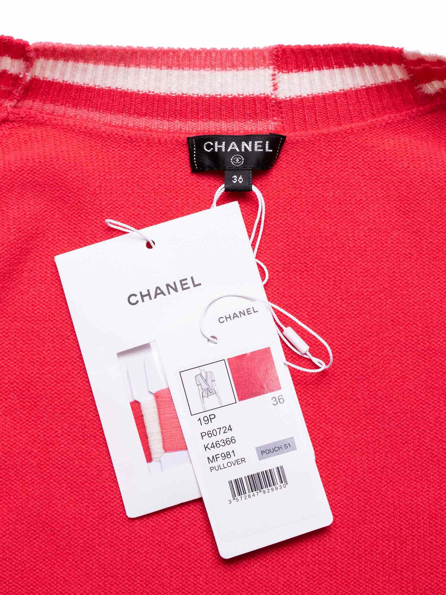 Chanel Fine Wool CC Logo Turtleneck Sweater Pink
