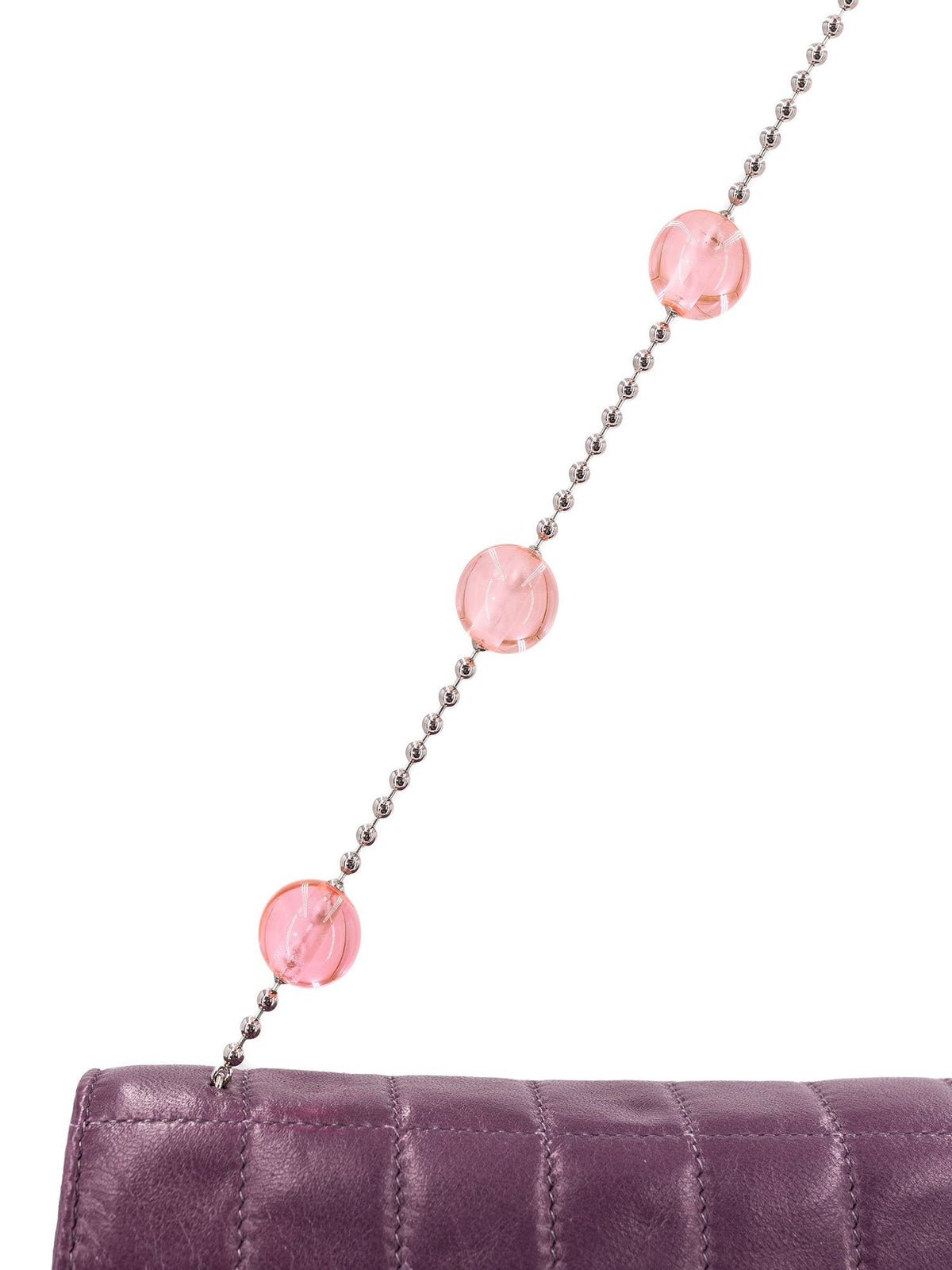 Chanel Lambskin Quilted Mini Flap Bag Purple