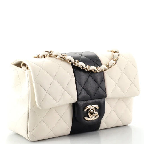 CHANEL LAMBSKIN QUILTED MINI FLAP SHOULDER BAG