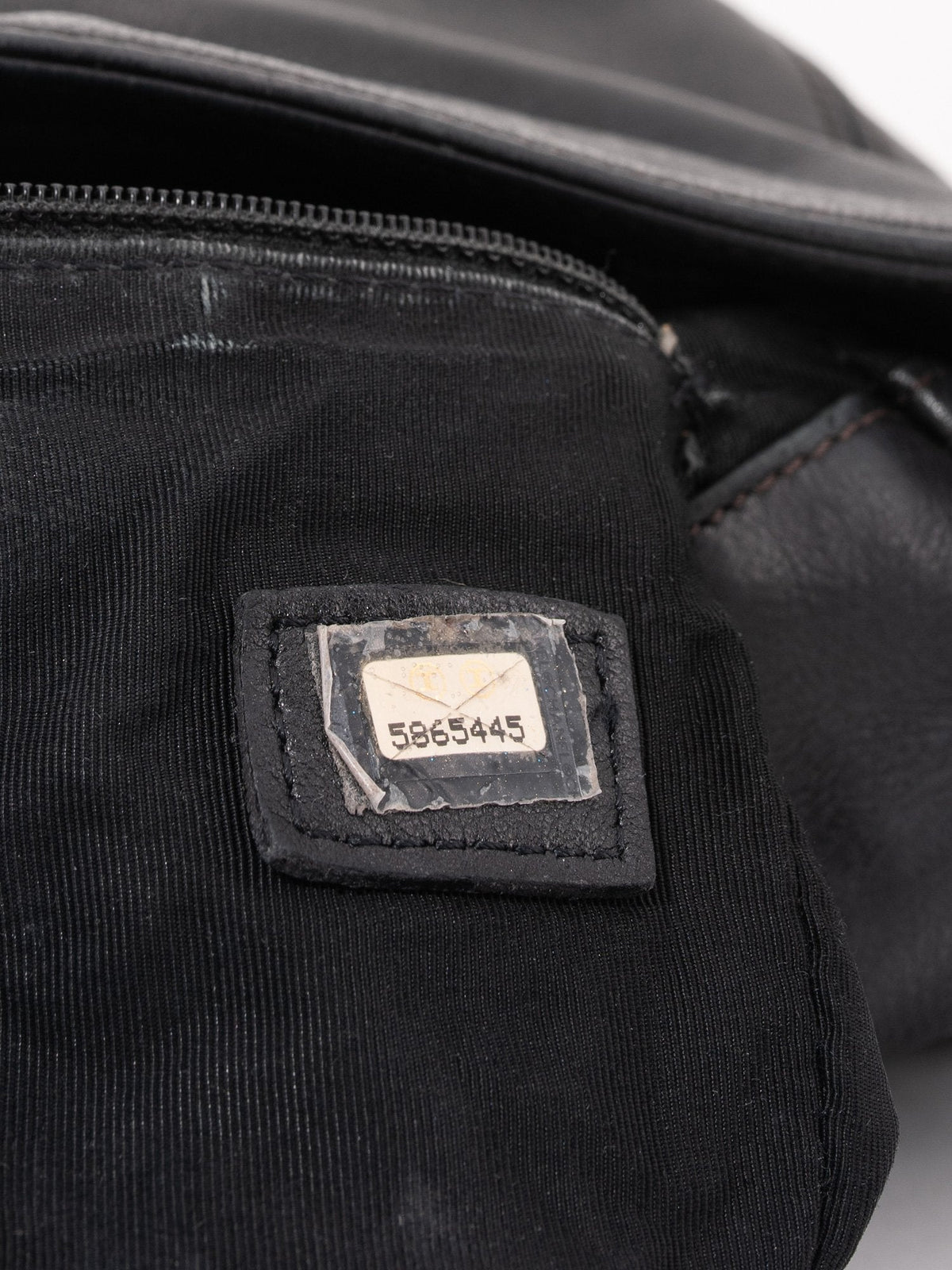 Chanel Leather CC Logo Tassel Flap Messenger Bag Black