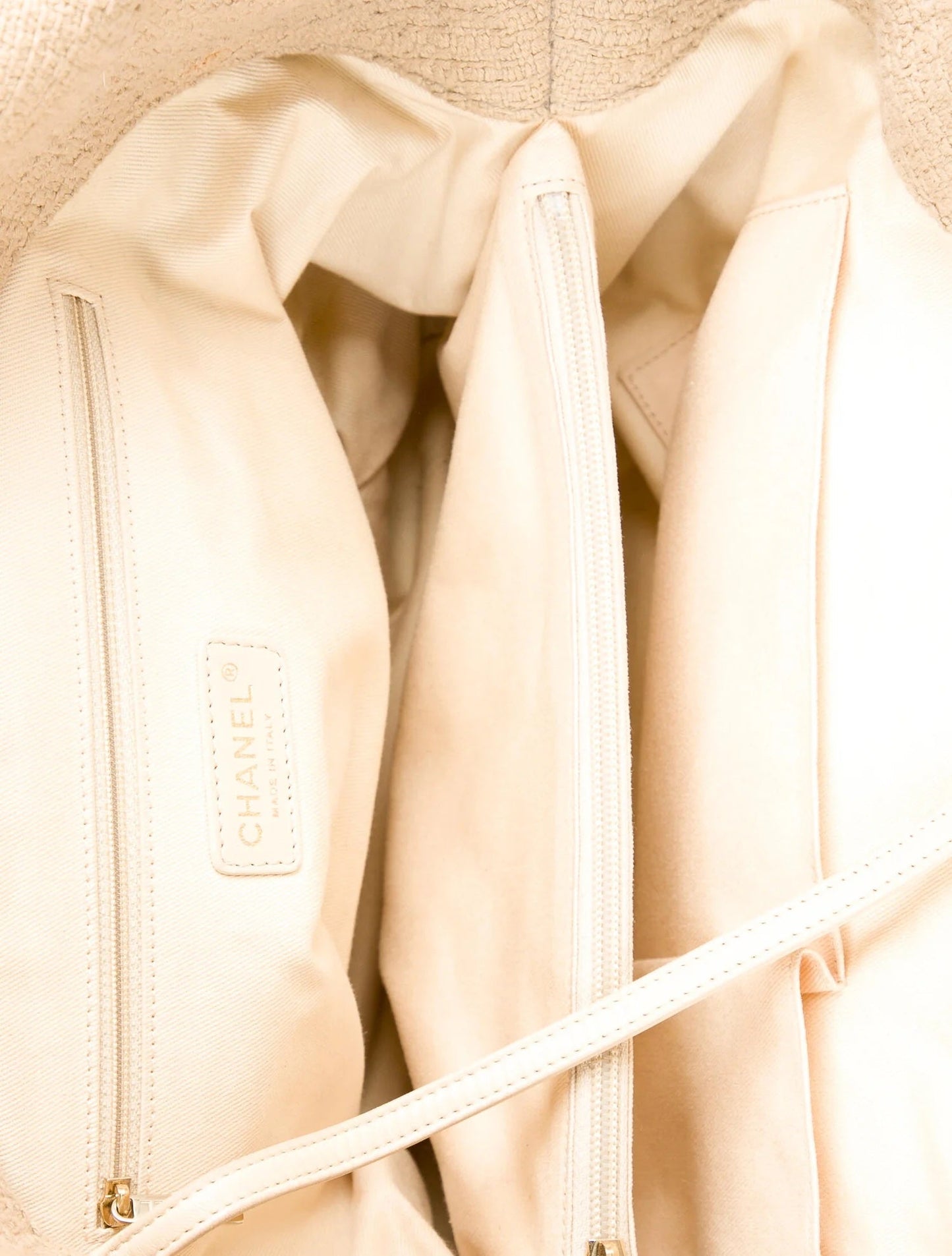 CHANEL NATURE QUILTED TWEED TOTE BAG