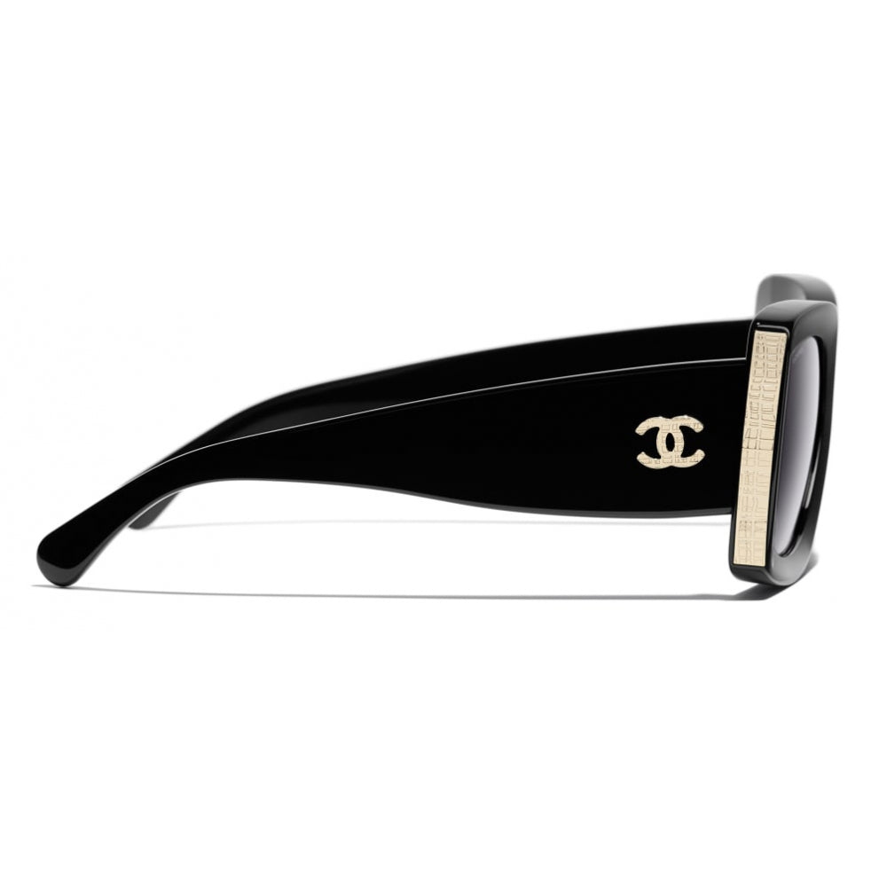 CHANEL OVERSIZED RECTANGLE SUNGLASSES