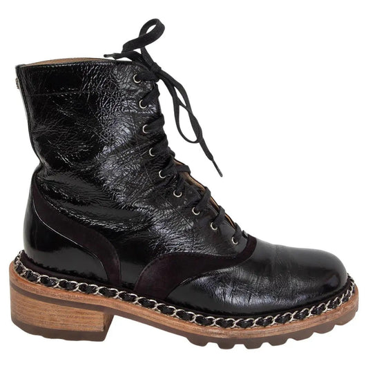 CHANEL PARIS SALZBURG CHAIN BOOTS