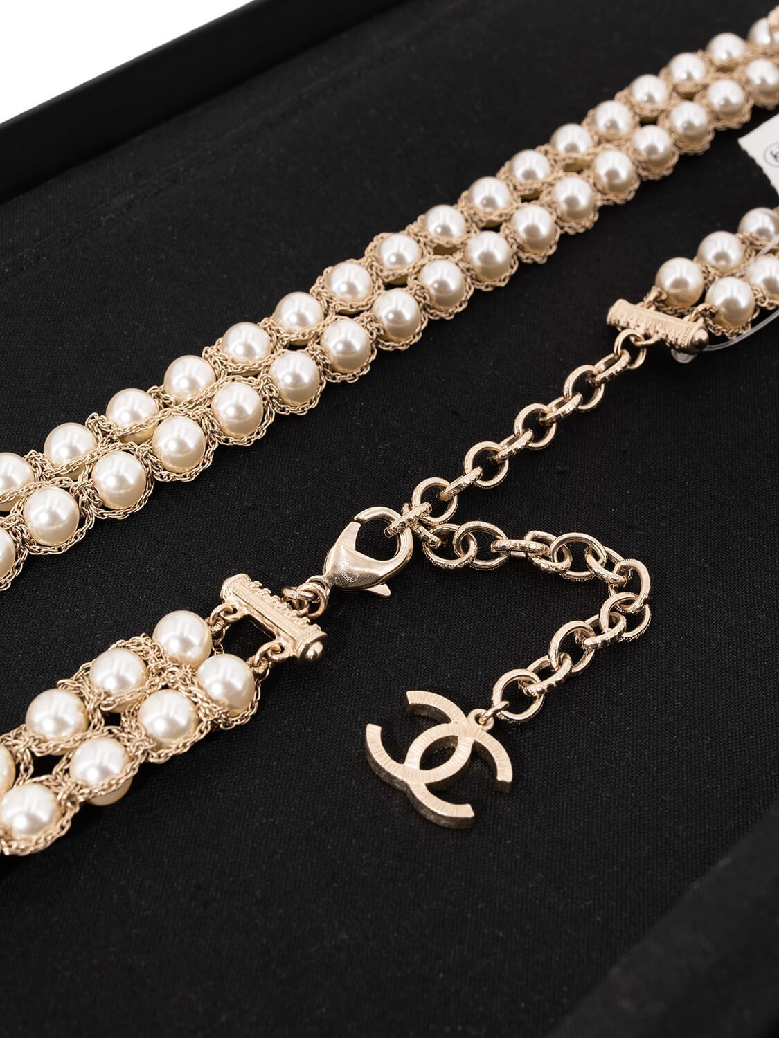 Chanel Pearl CC Logo Long Necklace