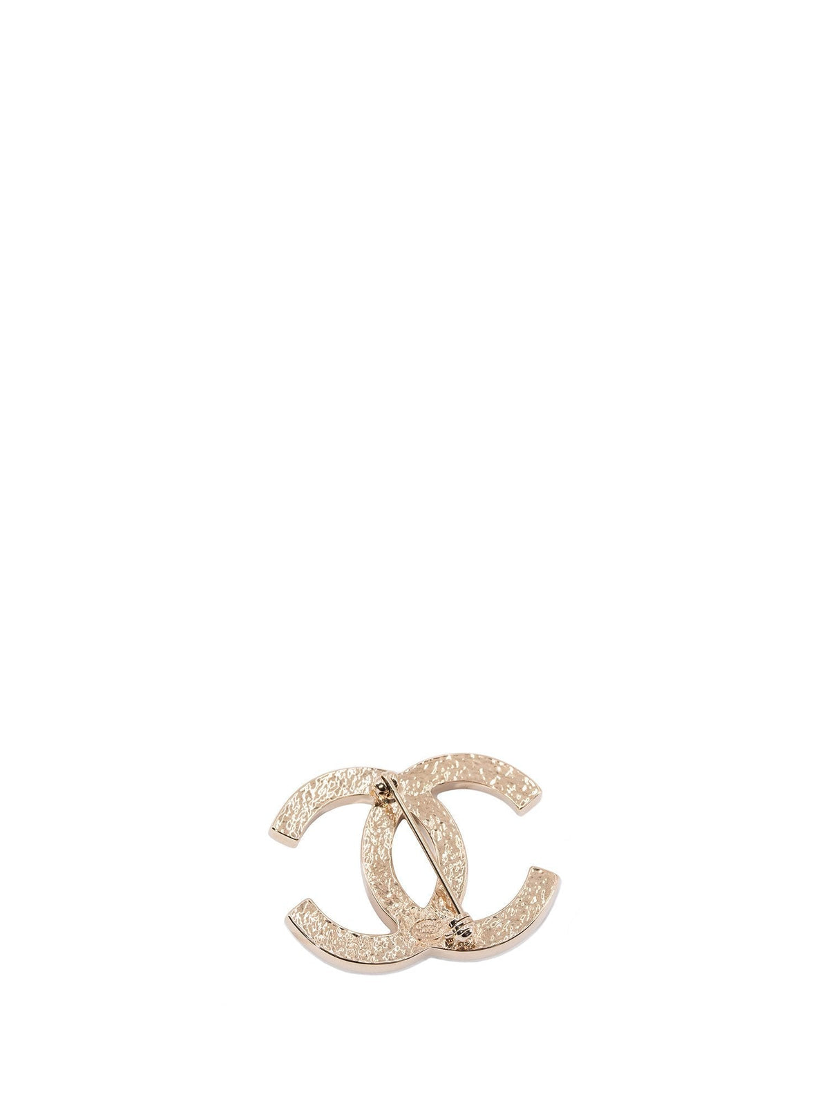 Chanel Pearl CC Logo Pin Gold