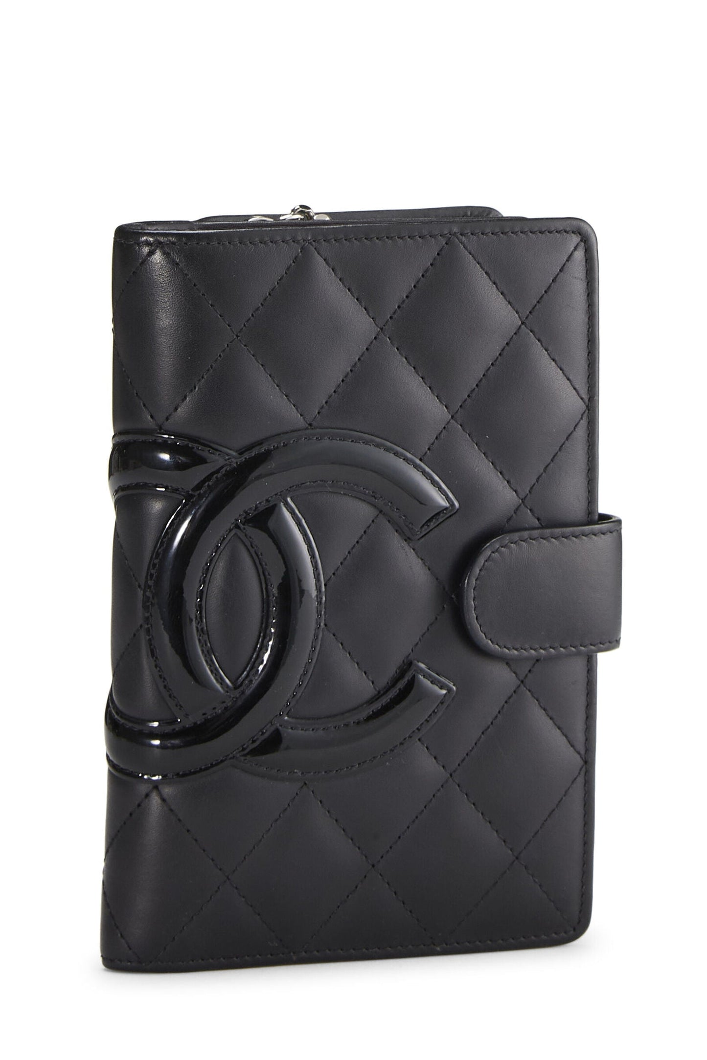 CHANEL QUILTED CALFSKIN LEATHER CAMBON FRENCH WALLET
