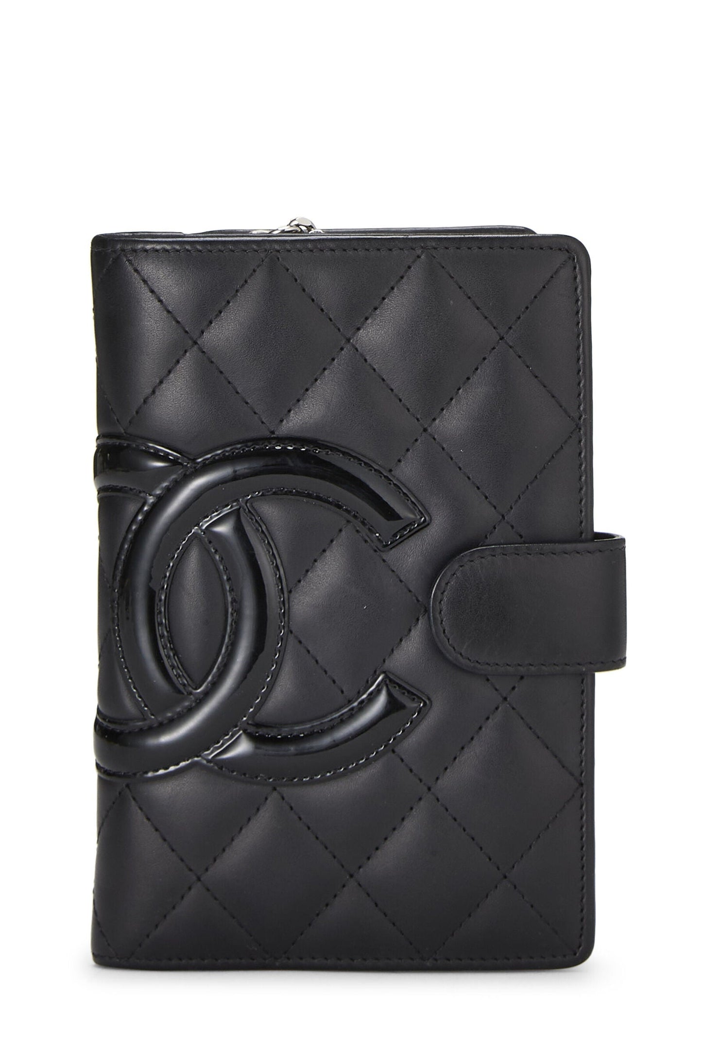 CHANEL QUILTED CALFSKIN LEATHER CAMBON FRENCH WALLET