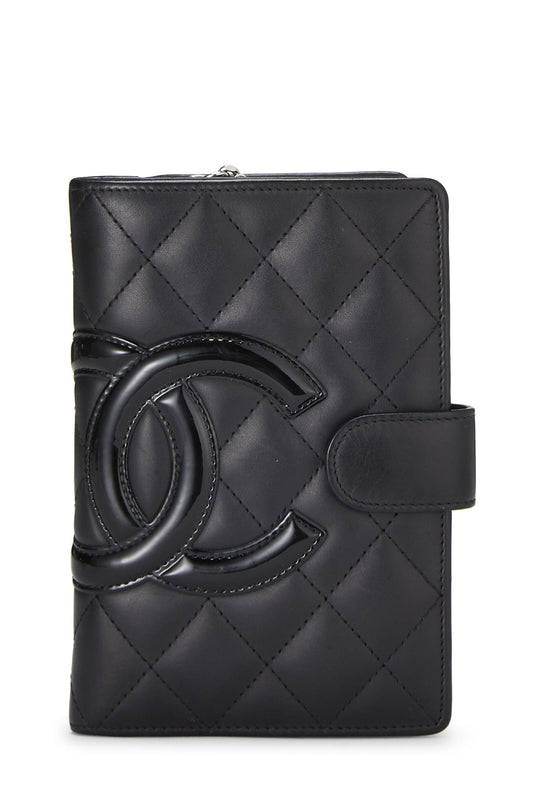 CHANEL QUILTED CALFSKIN LEATHER CAMBON FRENCH WALLET
