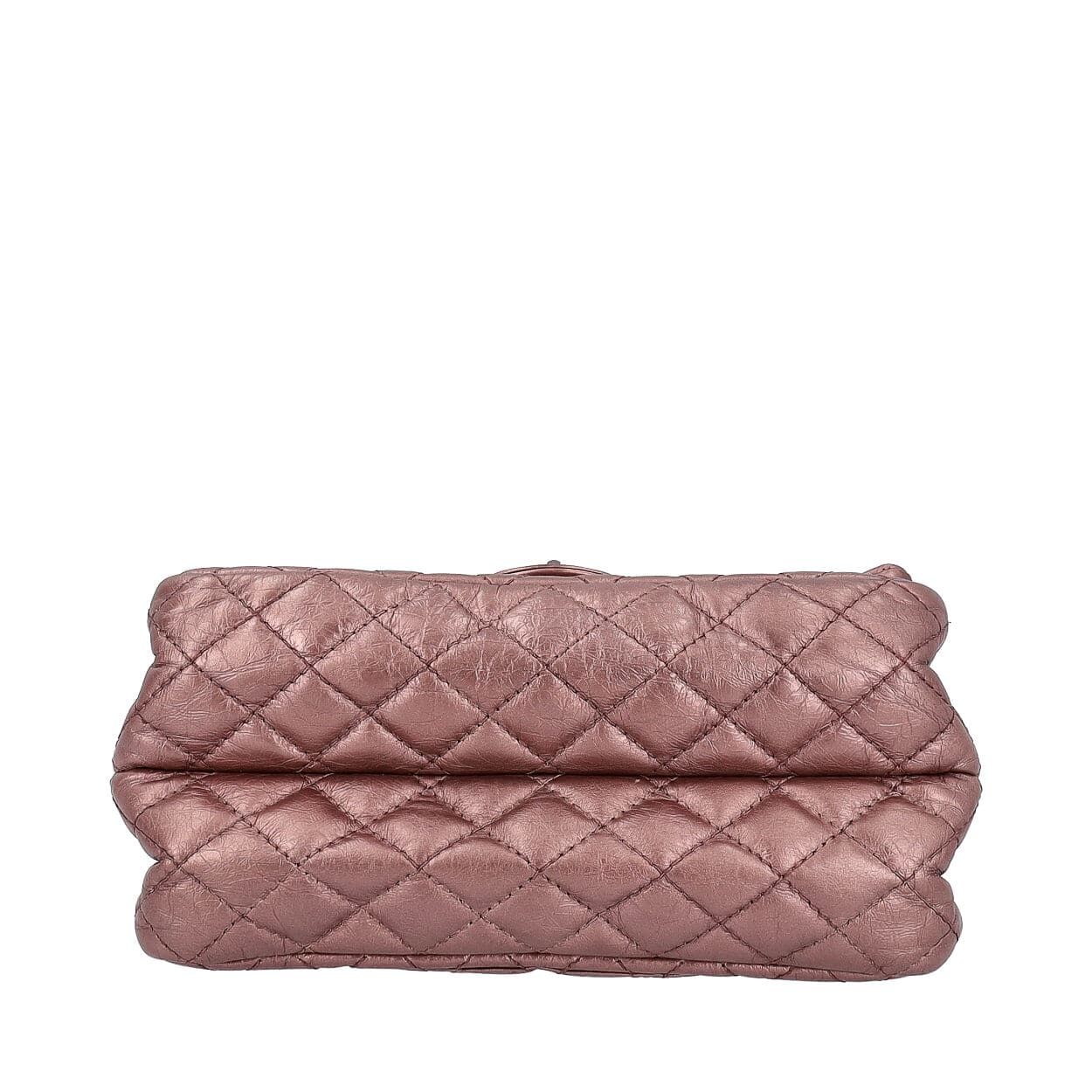CHANEL Quilted Aged Reissue Double Compartments Shoulder Bag Rose Ash