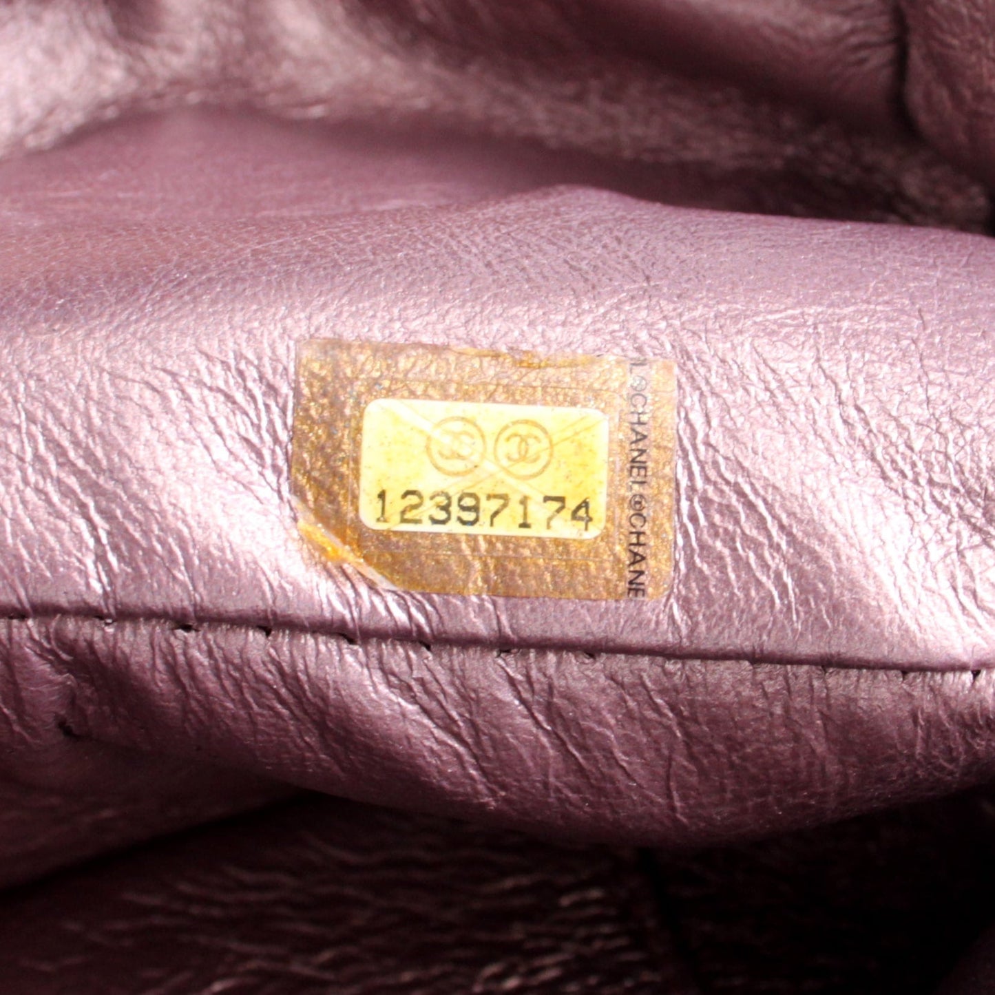 CHANEL Quilted Aged Reissue Double Compartments Shoulder Bag Rose Ash