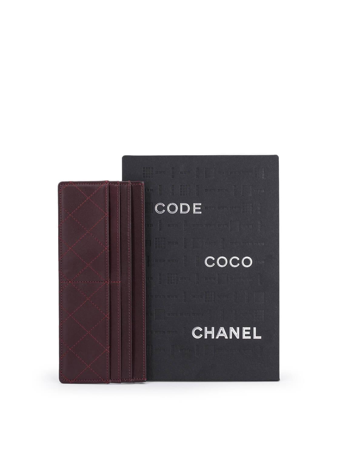 Chanel Quilted Lambskin Leather Wallet Burgundy